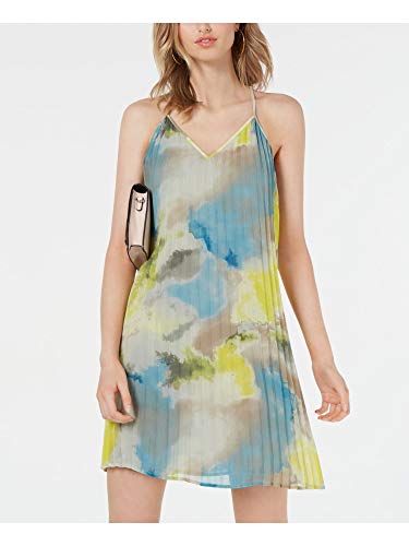 Watercolor Tie-Dye Pleated Dress