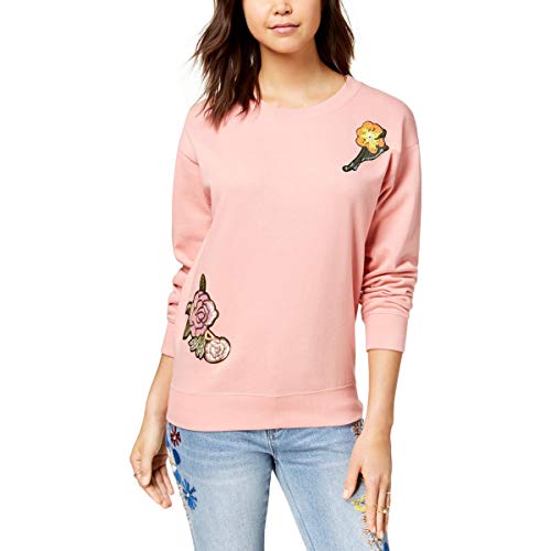 Juniors' Sequin Applique Sweatshirt
