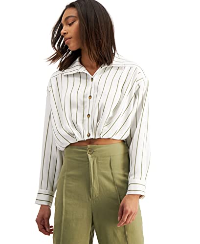 Now This Womens Cotton Cropped Shirt