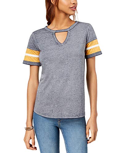 Hippie Rose Juniors Cutout Varsity T-Shirt