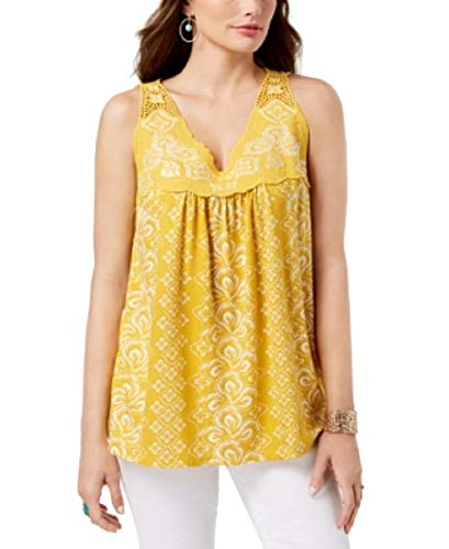Style & Co Embroidered Sleeveless Top