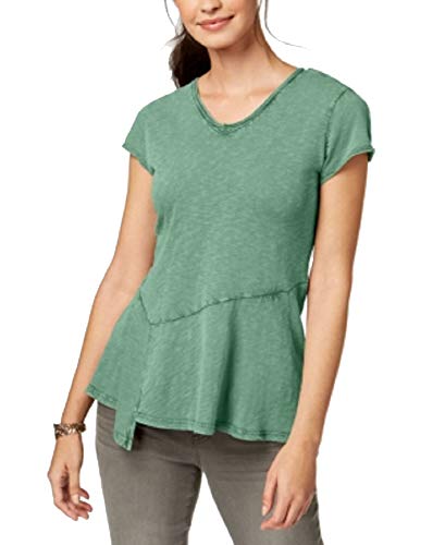 Style & Co Cotton Peplum Hem T-Shirt