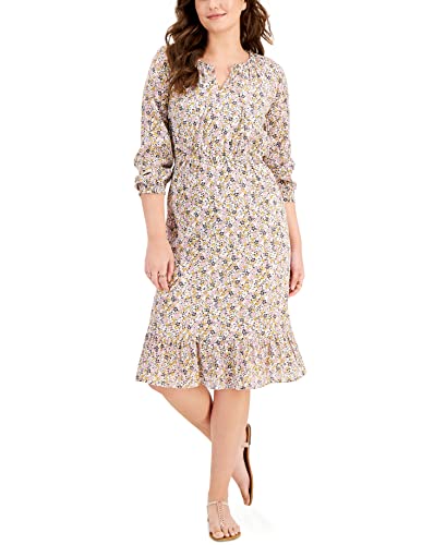 Style & Co Cotton Floral Print Dress