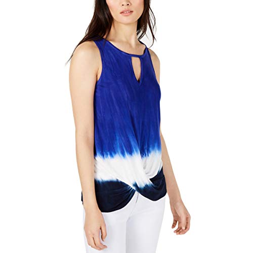 Tie Dye Keyhole Tank Top