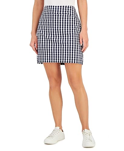 Charter Club Petite Gingham Skort