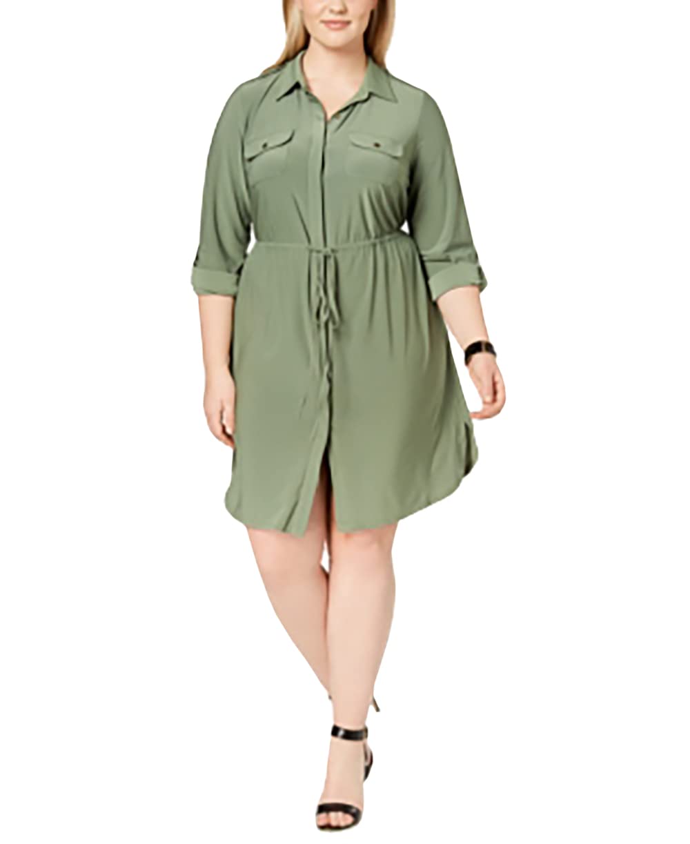 NY Collection Utility Shirtdress