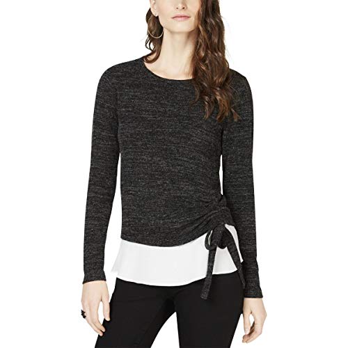 INC Ruched Layered-Look Top