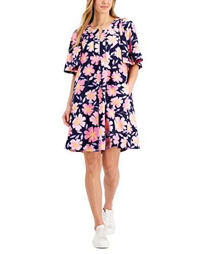 Charter Club Petite Printed Pullover Dress