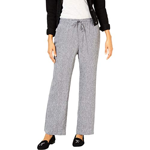 Charter Club Plus Size Linen Straight Leg Pants