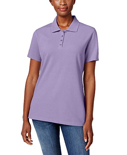 Karen Scott Petite Pique Cotton Polo Shirt