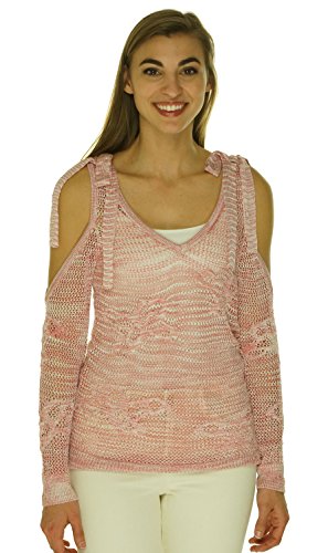 INC International Concepts Sheer Cold Shoulder Sweater