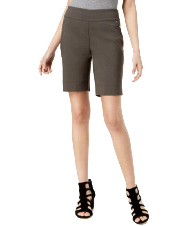 INC Curvy-Fit Stud-Trim Bermuda Shorts