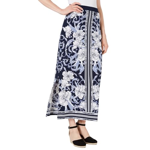 JM Collection Printed Maxi Skirt