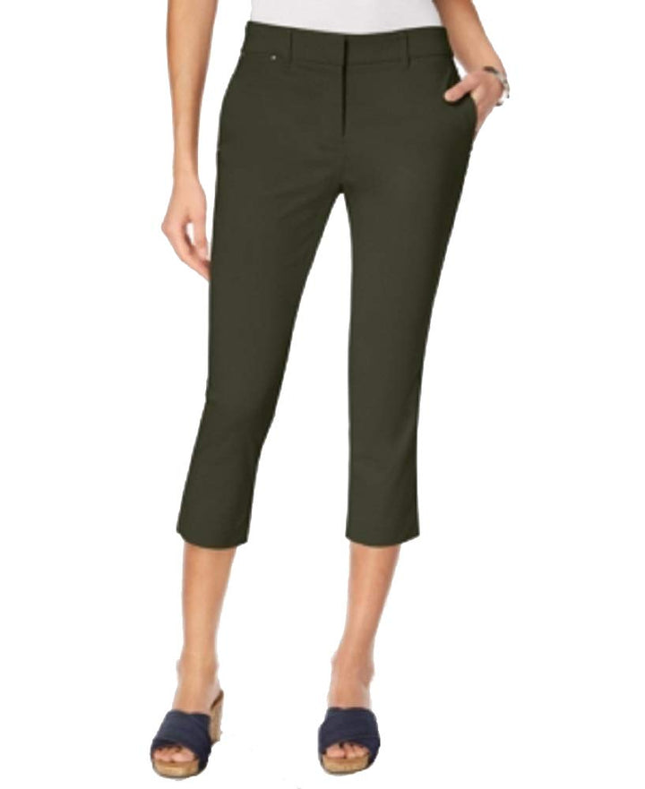 Straight-Leg Capri Pants