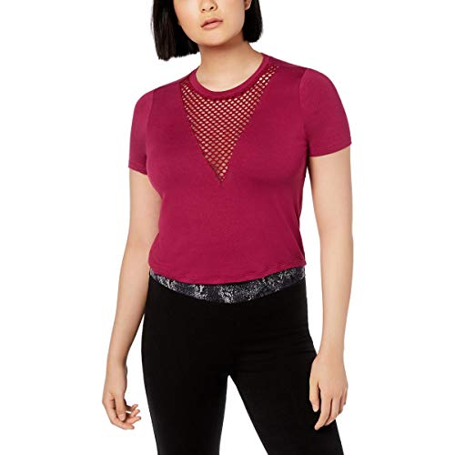 Material Girl Juniors Mesh Inset T-Shirt