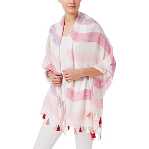 INC International Concepts Striped Tassel Wrap Scarf In One