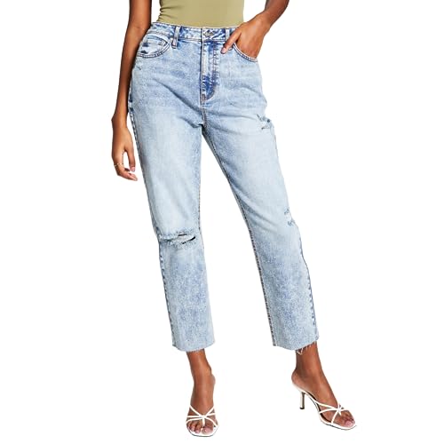 Now This Womens Ripped Mom Jeans