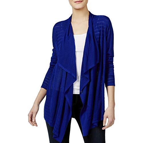 Petite Pointelle Draped Cardigan