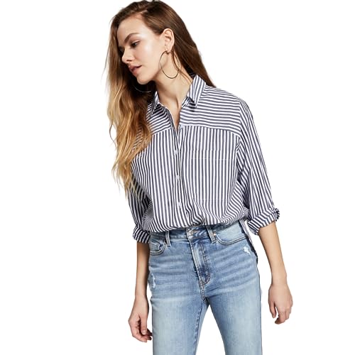 Now This Womens Cotton Striped Shirt