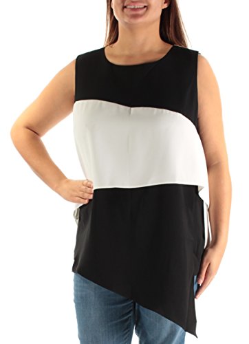 Alfani Prima Colorblocked Asymmetrical Top
