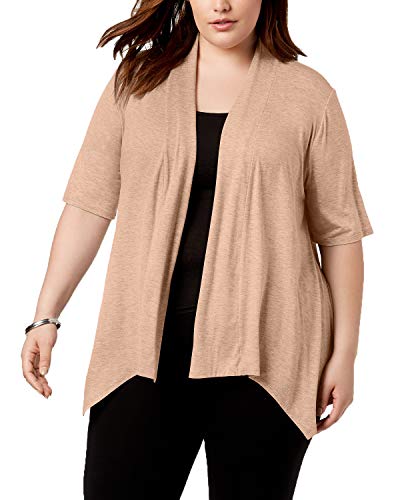 NY Collection Plus Size Handkerchief Hem Sweater