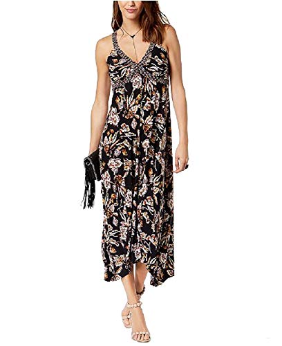 Printed Handkerchief Hem Dress