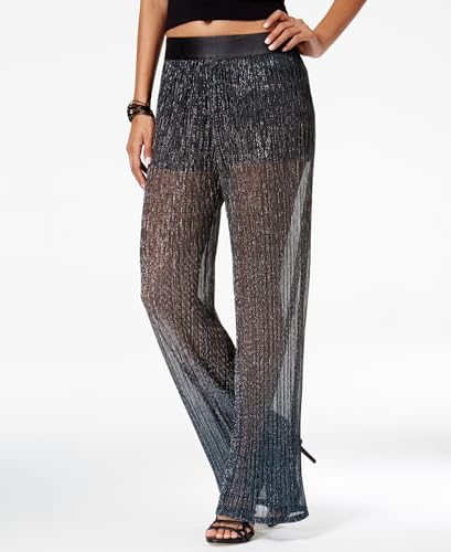 Be Bop Juniors Metallic Semi Sheer Pants
