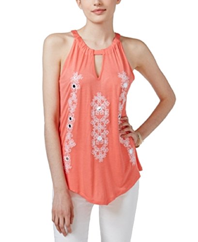 INC International Concepts Embroidered Halter Top
