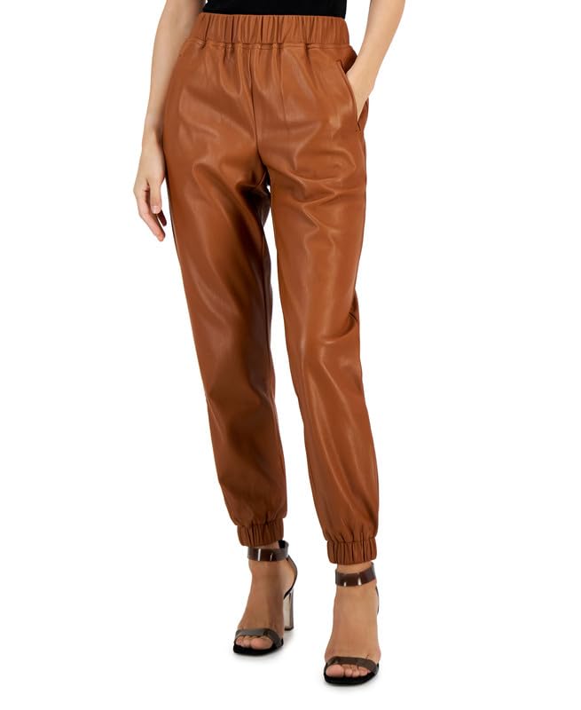 INC International Concepts Faux Leather Joggers