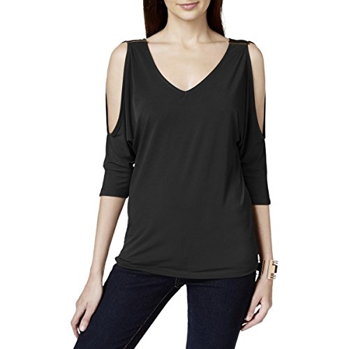 Petite Cold Shoulder Hardware Top