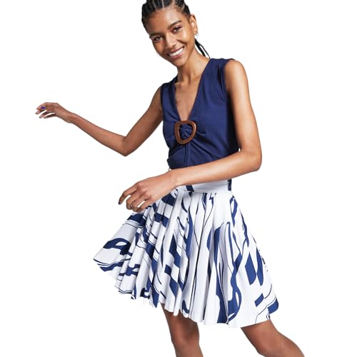 Ade Samuel For Inc Womens Pleated A Line Skirt