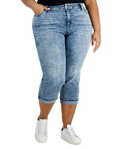 Style & Co Plus Size Roll Cuff Capri Pants