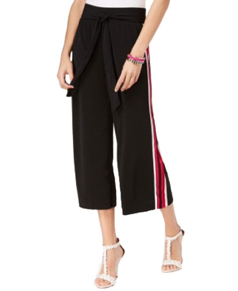 I.N.C. Varsity-Stripe Cropped Wide-Leg Pants