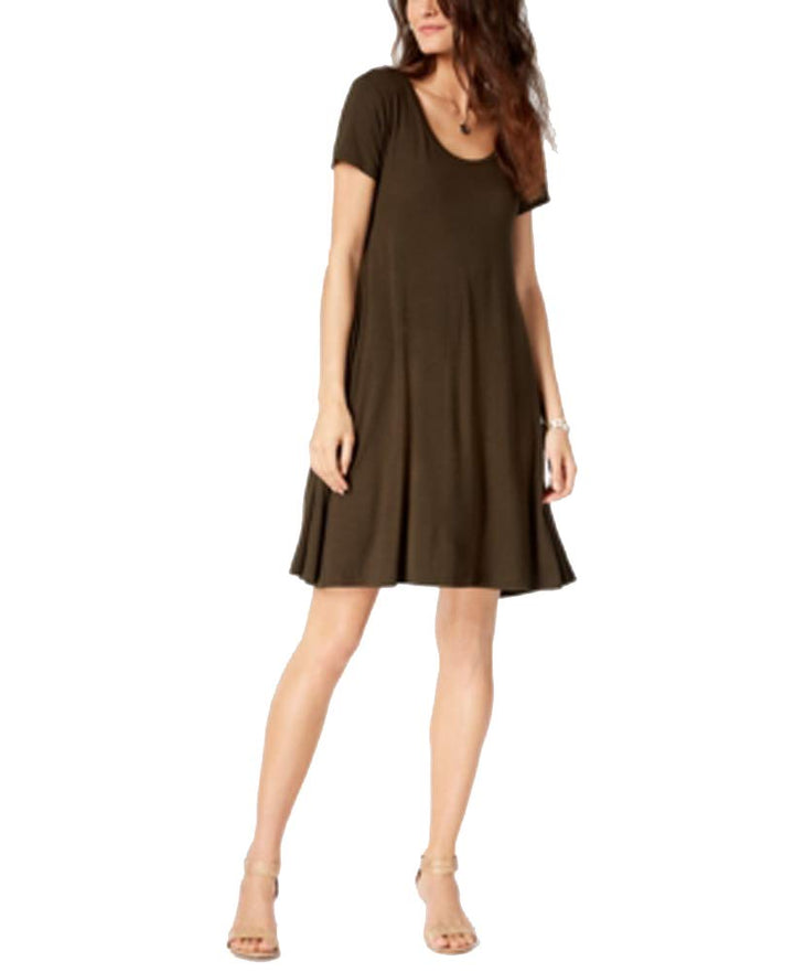 Women's Short-Sleeve A-Line Dress