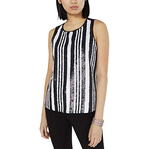 Striped Sequined Tank Top