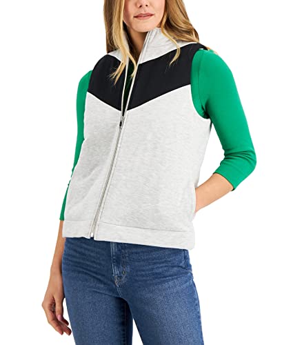 Charter Club Colorblocked French Terry Vest