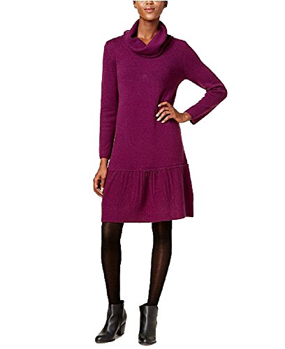 NY Collection Petite Cowl Neck Sweater Dress