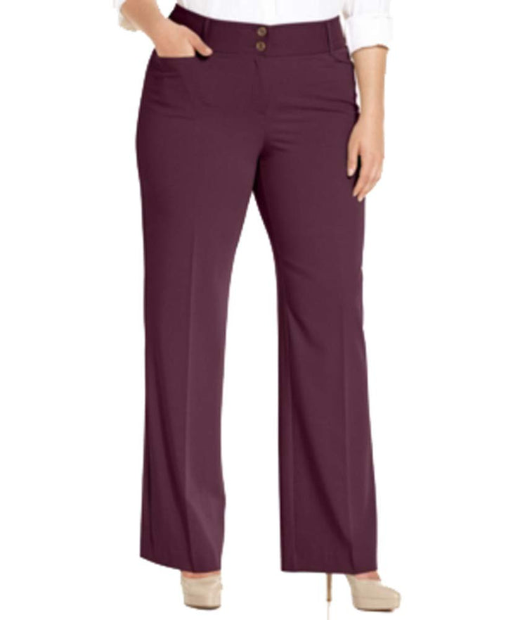 Plus & Petite Plus Size Curvy-Fit Slimming Bootcut Pants