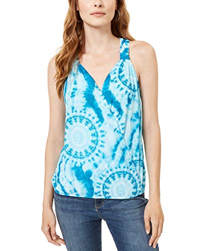 INC Printed Surplice Tank Top
