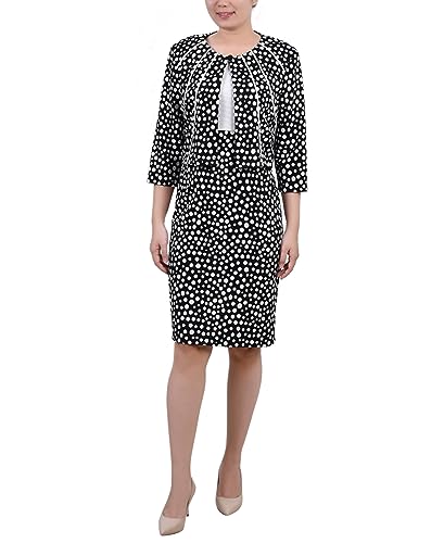 Petite Two Piece Jacket and Dress Set