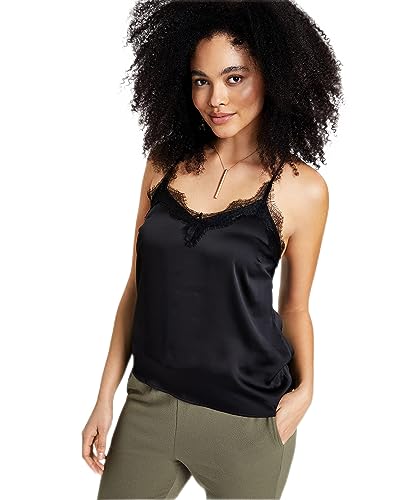 Bar III Lace Trim Camisole Top