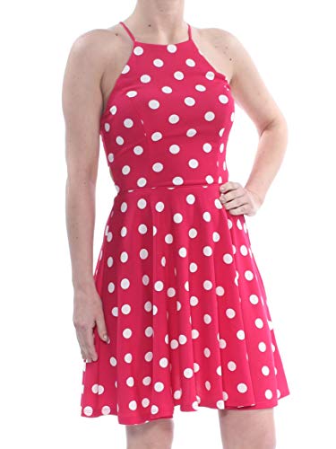 Juniors' Polka Dot Fit & Flare Dress
