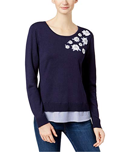 Charter Club Applique Layered Look Sweater
