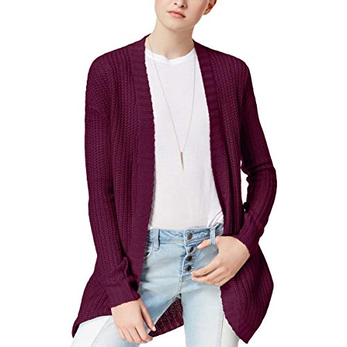 Juniors' Open-Front Cardigan