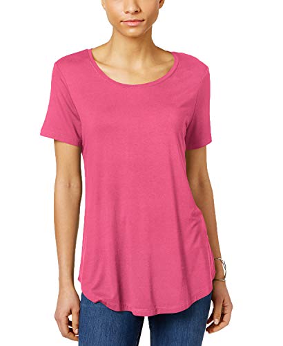 JM Collection Petite Shirttail Hem Top