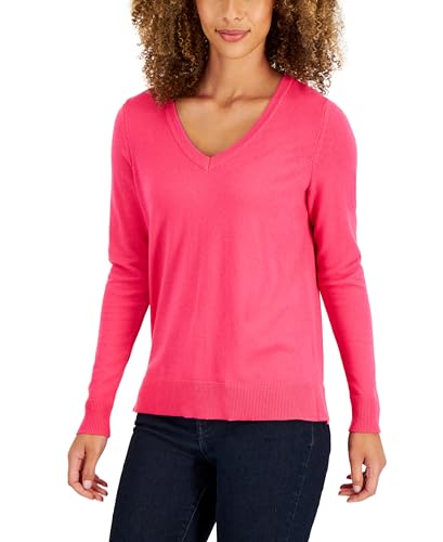 Women's V-Neck Long-Sleeve Sweater