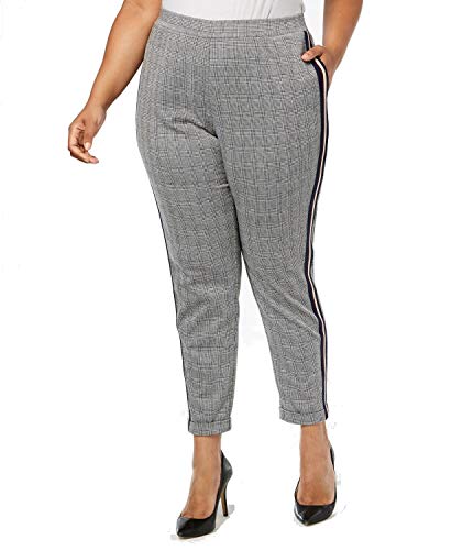 NY Collection Plus Size Petite Plus Side Stripe Skinny Pants