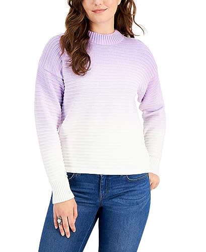 Style & Co Ombre Cotton Pullover Sweater