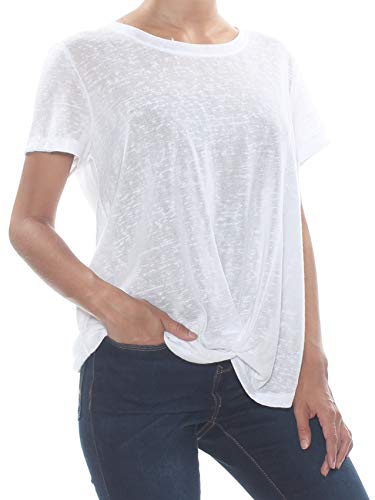 Style & Co Twist Front High Low T-Shirt