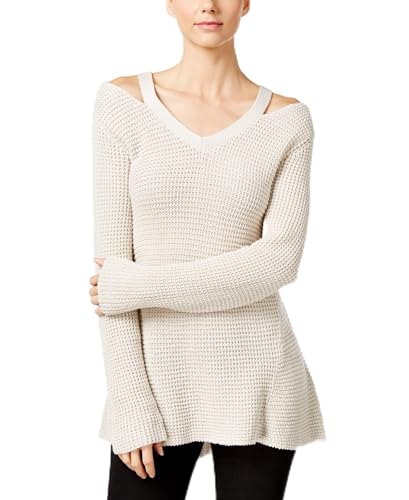 Style & Co Petite High Low Cutout Sweater